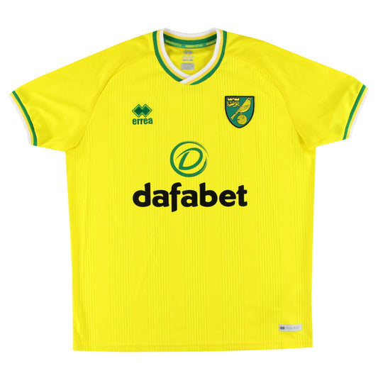 2020-21 Norwich City Errea Home Shirt M