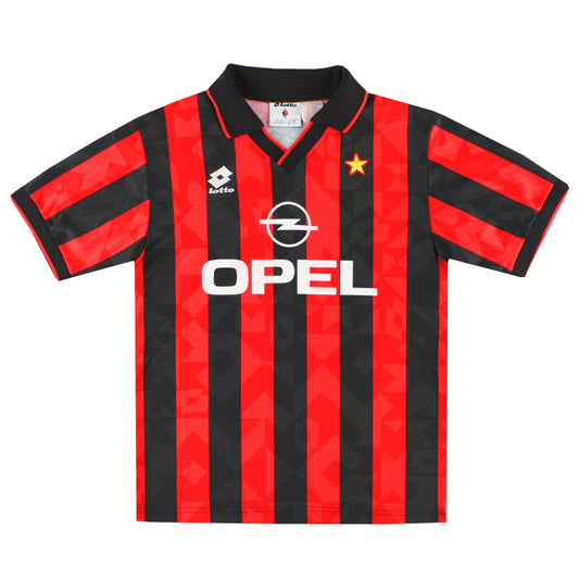 1994-95 AC Milan Lotto Player Issue Home Shirt M