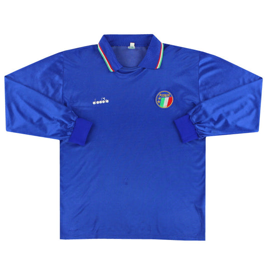 1986-90 Italy Diadora Home Shirt L/S M
