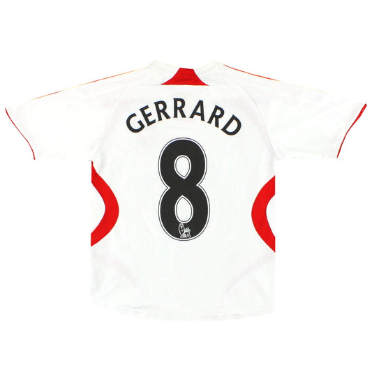 2007-08 Liverpool adidas Away Shirt Gerrard #8 M.Boys