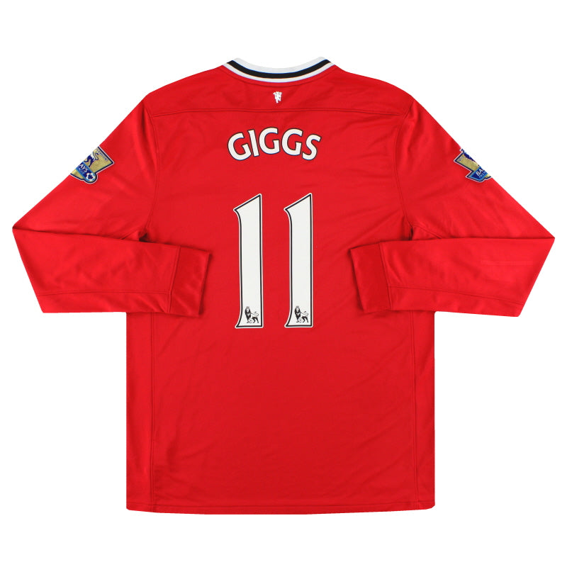 2011-12 Manchester United Nike Home Shirt Giggs #11 L/S L