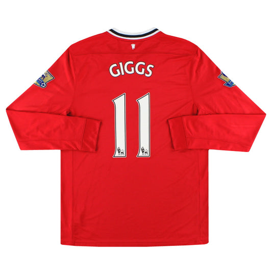 2011-12 Manchester United Nike Home Shirt Giggs #11 L/S L