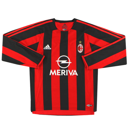 2003-04 AC Milan adidas Player Issue Home Shirt #7 L/S *Mint* S