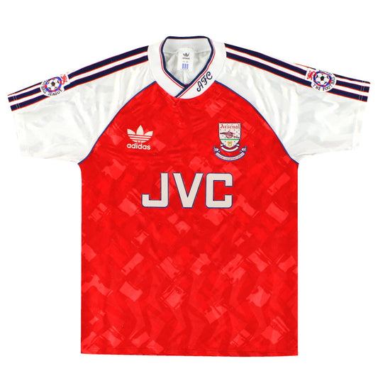 1990-92 Arsenal adidas 'Champions' Home Shirt S