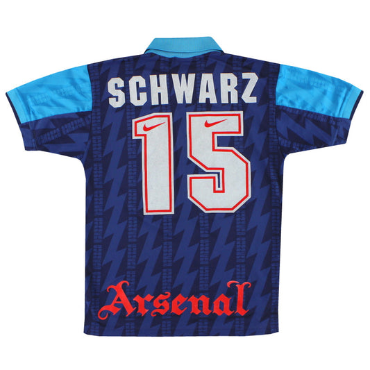 1994-95 Arsenal Nike Away Shirt Schwarz #15 S