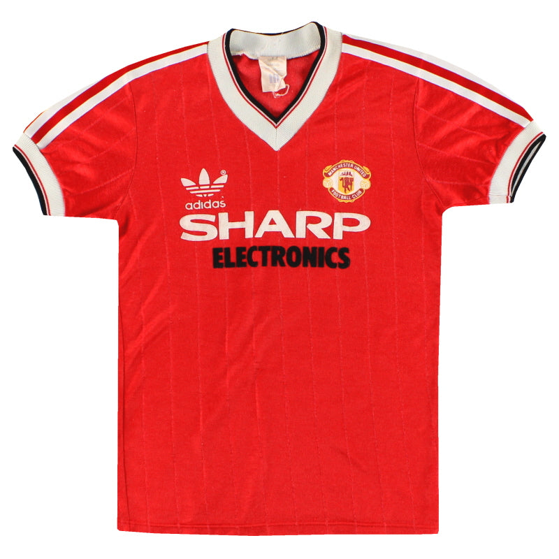 1982-83 Manchester United adidas Home Shirt L.Boys