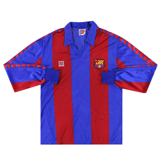1982-89 Barcelona Meyba Home Shirt L/S XS