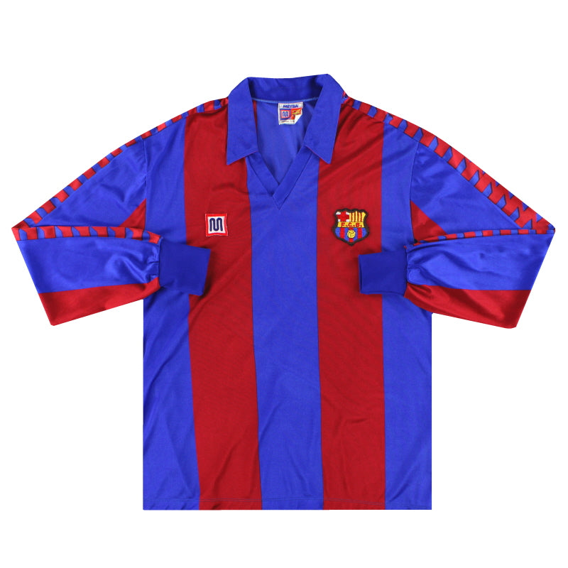 1982-89 Barcelona Meyba Home Shirt L/S *Mint* L