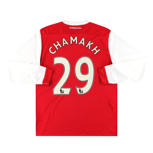 2010-11 Arsenal Nike Home Shirt Chamakh #29 L/S L