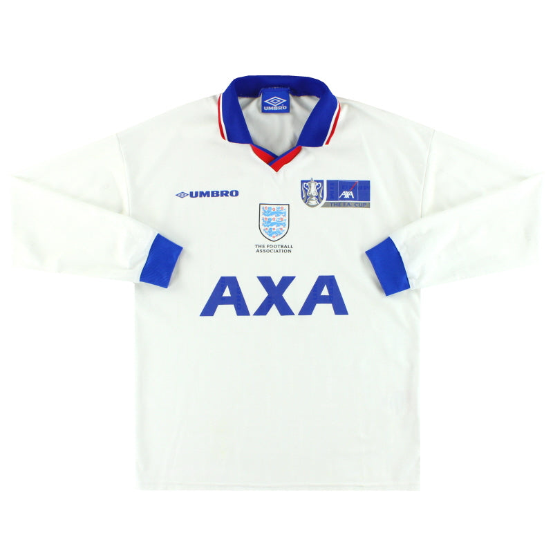 1998-99 England Umbro FA Cup Training Shirt L/S M