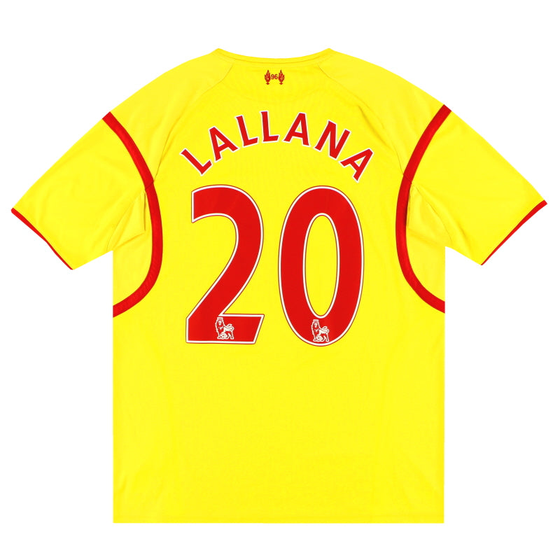 2014-15 Liverpool Warrior Away Shirt Lallana #20 *Mint* L