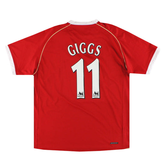 2006-07 Manchester United Nike Home Shirt Giggs #11 L
