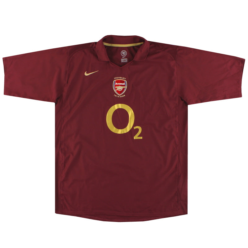 2005-06 Arsenal Nike Commemorative Highbury Home Shirt XL