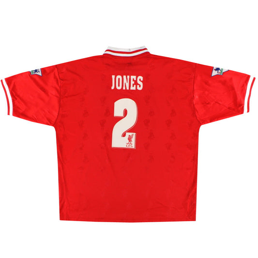 1996-98 Liverpool Reebok Home Shirt Jones #2 XL
