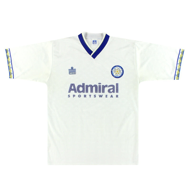1992-93 Leeds Admiral Home Shirt L