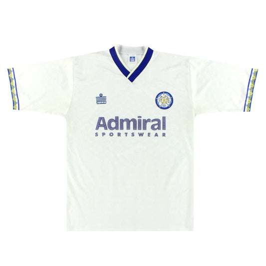 1992-93 Leeds Admiral Home Shirt L