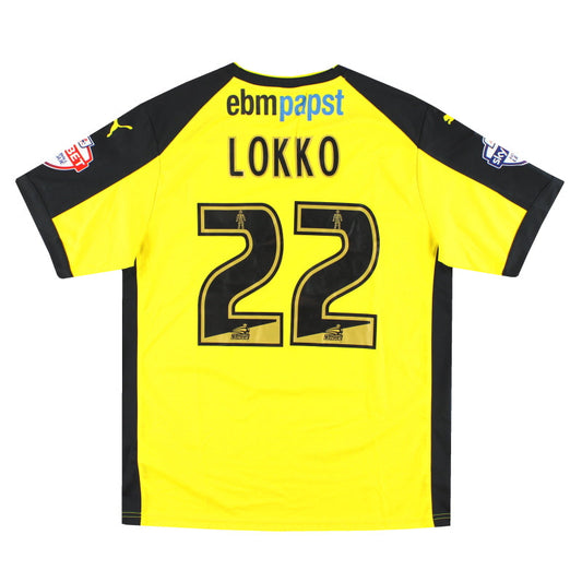 2014-15 Colchester United Puma Match Issue Away Shirt Lokko #22 L