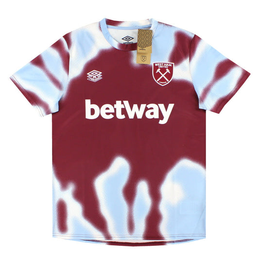 2024-25 West Ham Umbro Warm-Up Shirt *BNIB* L
