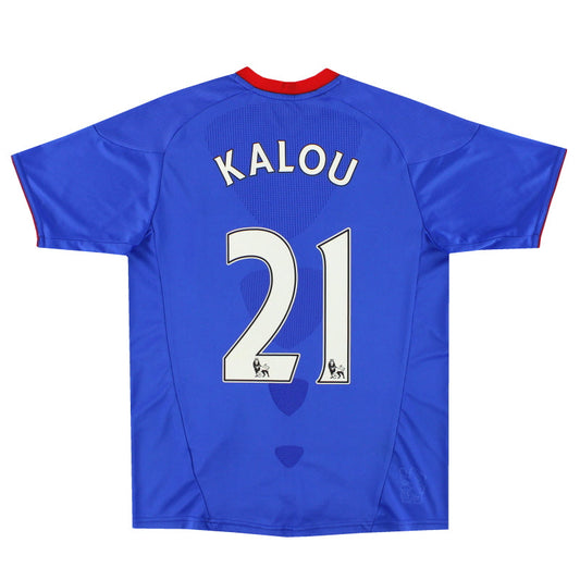 2010-11 Chelsea adidas Home Shirt Kalou #21 L.Boys