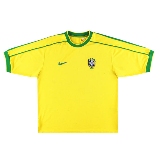 1998-00 Brazil Nike Home Shirt XL