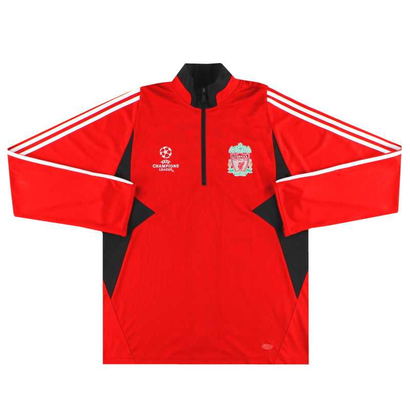 2007-08 Liverpool adidas Champions League 1/2 Zip Top L