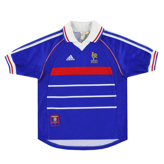 1998 France adidas Home Shirt L.Boys