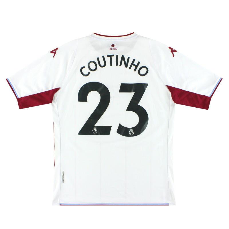 2021-22 Aston Villa Kappa Kombat Away Shirt Coutinho #23 L