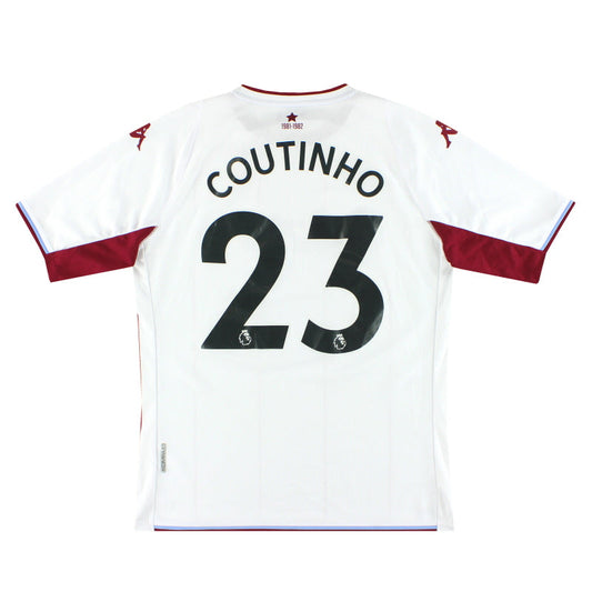 2021-22 Aston Villa Kappa Kombat Away Shirt Coutinho #23 L