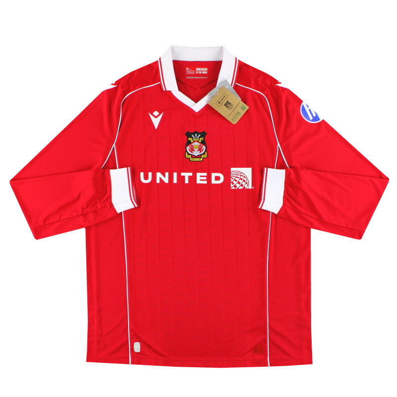 2025-26 Wrexham Macron Home Shirt L/S *BNIB*