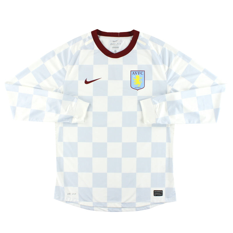 2011-12 Aston Villa Nike Player Issue Away Shirt L/S L