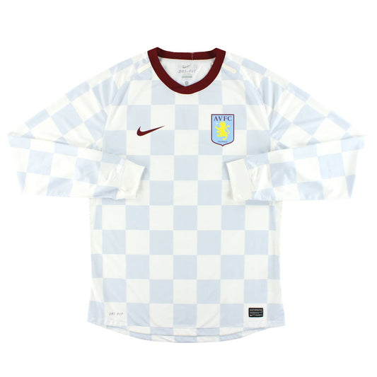 2011-12 Aston Villa Nike Player Issue Away Shirt L/S L