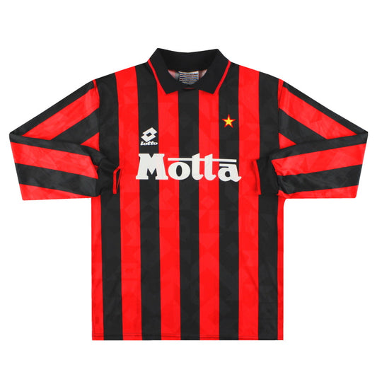 1993-94 AC Milan Lotto Home Shirt #9 L/S L