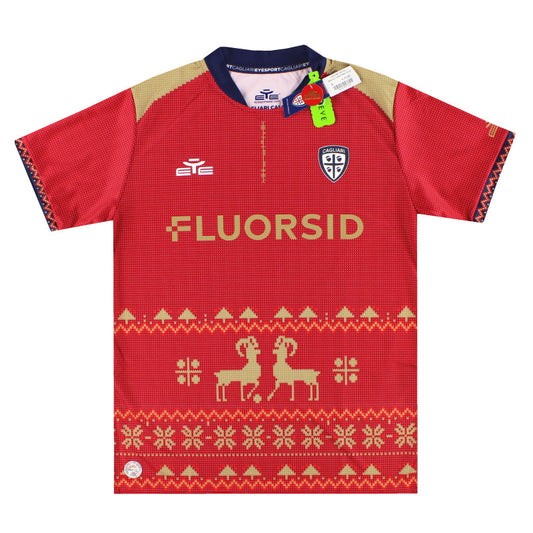2022-23 Cagliari Christmas Pre-Match Shirt *BNIB* L