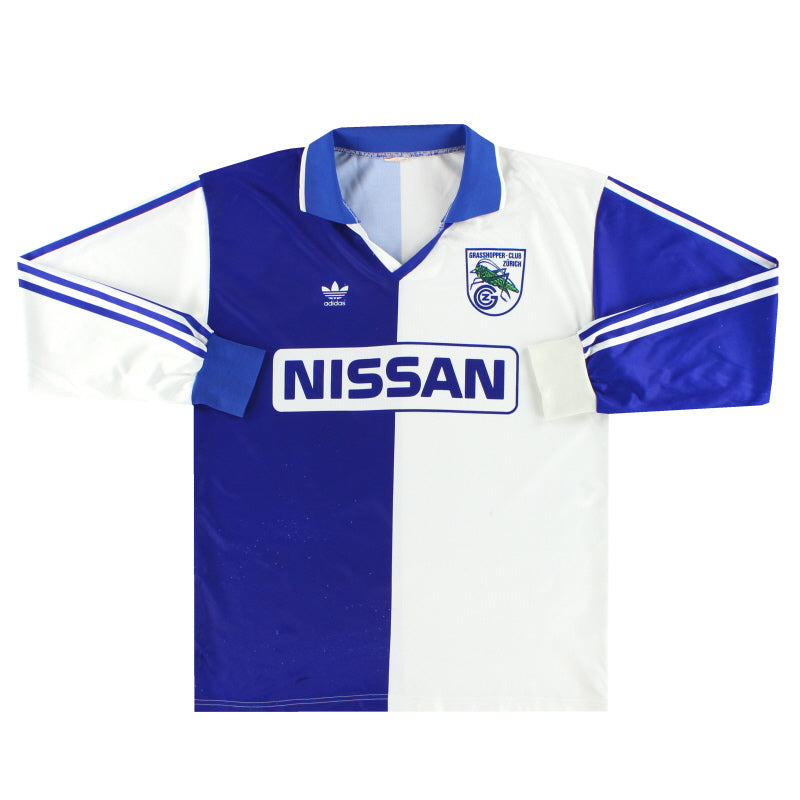 1985-91 Grasshoppers adidas Home Shirt L/S M