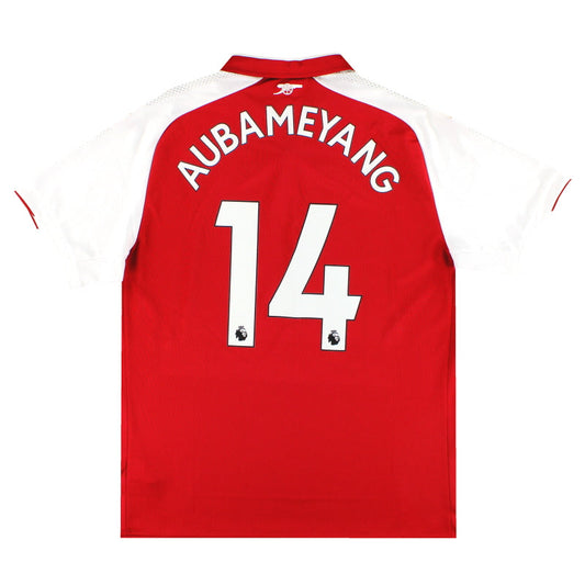 2017-18 Arsenal Puma Home Shirt Aubameyang #14 XL