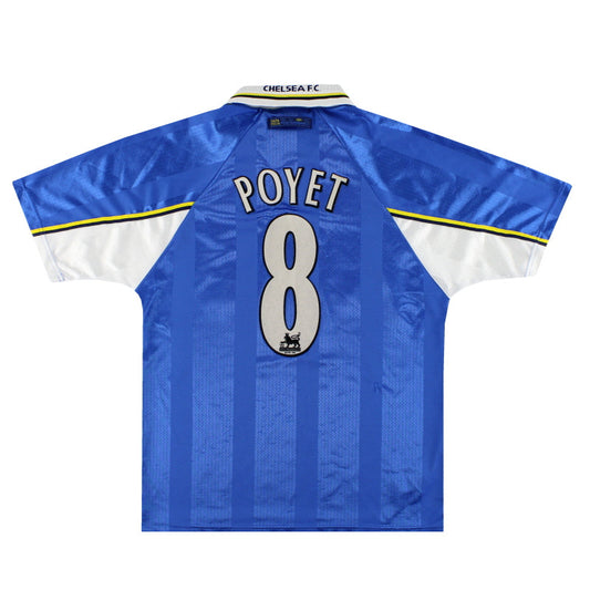 1997-99 Chelsea Umbro Home Shirt Poyet #8 XL
