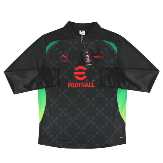 2024-25 AC Milan Puma x Off-White 1/4 Zip Pre-Match Top *w/tags* XXXL