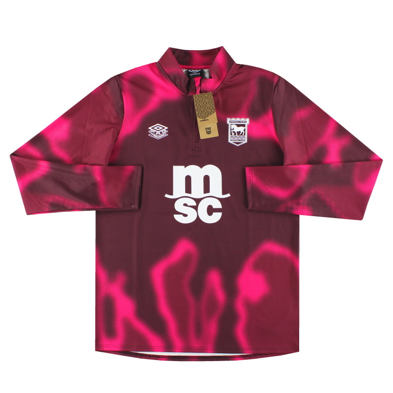 2024-25 Ipswich Umbro 1/4 Zip Warm Up Top *w/tags* XL