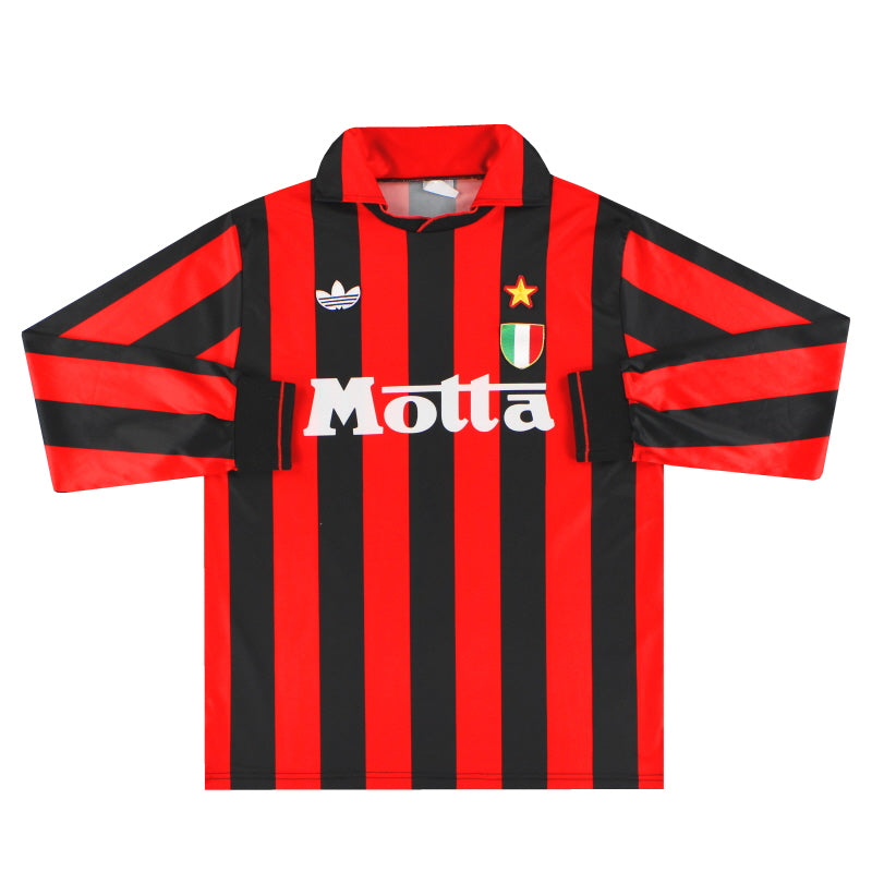 1992-93 AC Milan adidas Home Shirt L/S M