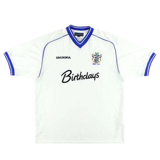 2001-02 Bury Diadora Home Shirt L