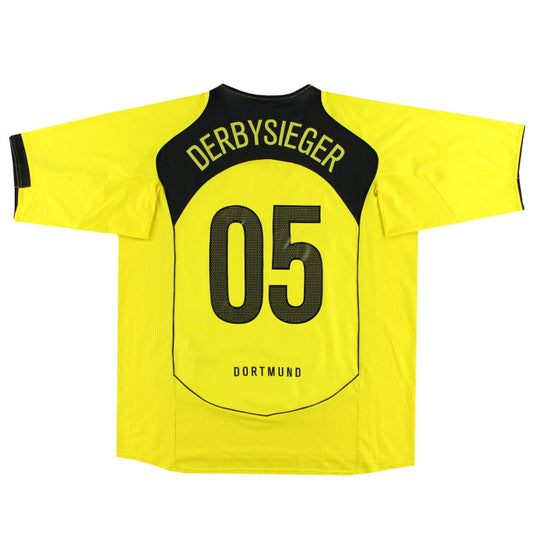 2004-05 Borussia Dortmund Nike Home Shirt Derbysieger #05 XXL