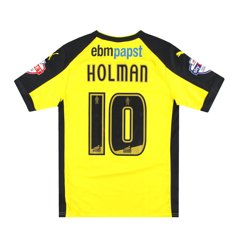 2014-15 Colchester United Puma Match Issue Away Shirt Holman #10 S
