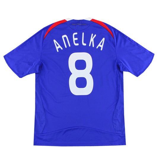 2007-08 France adidas Home Shirt Anelka #8 M