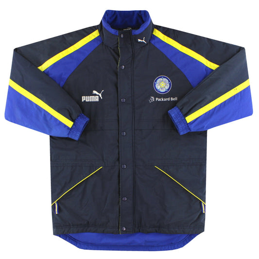1996-98 Leeds Puma Padded Bench Coat S