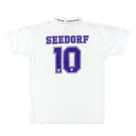 1996-97 Real Madrid Kelme Home Shirt Seedorf #10 Y