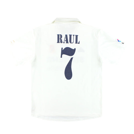 2002-03 Real Madrid adidas Centenary Home Shirt Raul #7 L