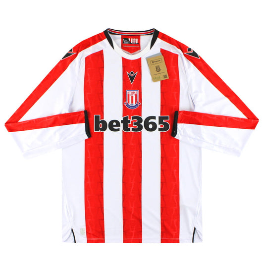2024-25 Stoke City Macron Home Shirt L/S *BNIB*