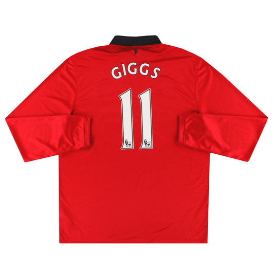 2013-14 Manchester United Nike Home Shirt Giggs #11 L/S XL