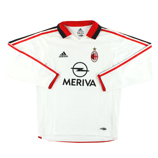 2003-04 AC Milan adidas Player Issue Away Shirt #3 L/S *As New* M