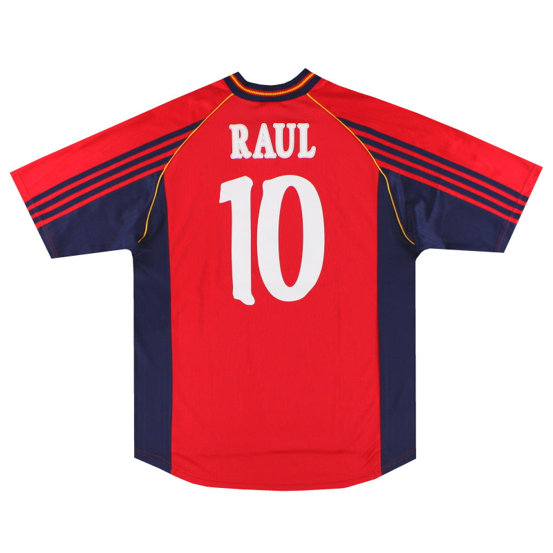1998-99 Spain adidas Home Shirt Raul #10 L